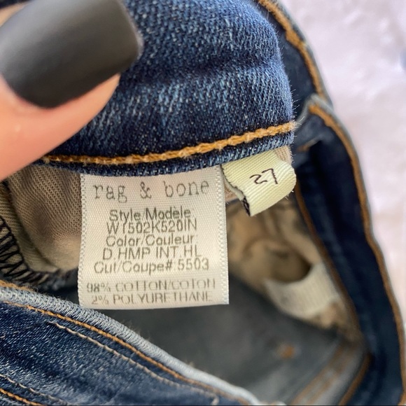 rag & bone for Intermix Ripped Skinny Jeans - Picture 4 of 6